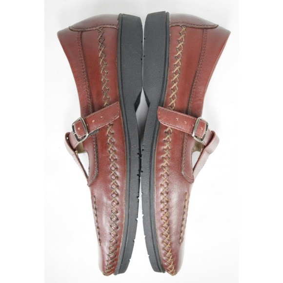 Propet Cafe Brown Leather Mary Jane Loafers 9 (AA) - Picture 5 of 8